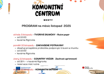 Komunitní centrum listopad 2025